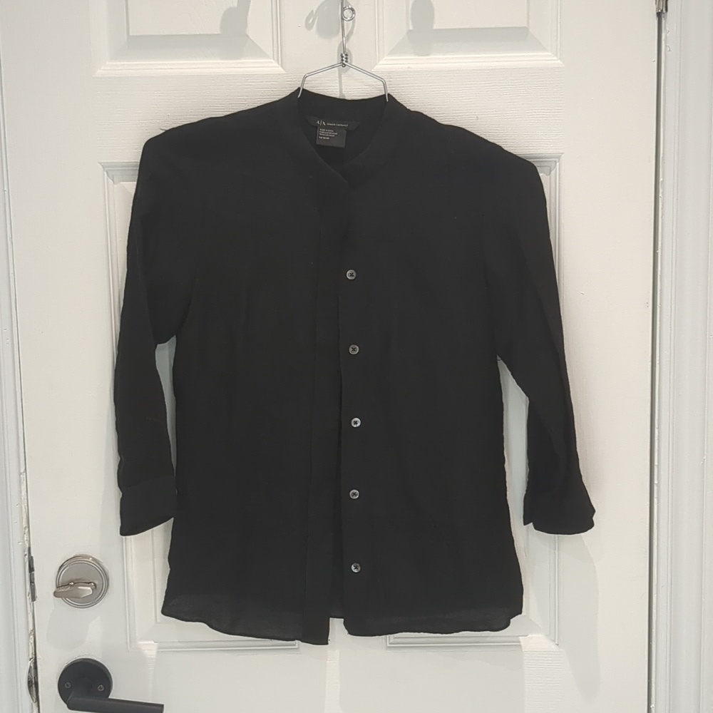 Armani exchange black blouse